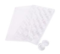 VILLFUL Plastic Travel Cosmetic Containers Set - Small Refillable Jars with Lids for Skincare, Makeup Samples, and Cream Storage - Portable Mini Plastic Bottles for Beauty Personal Care