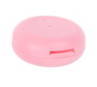 VILLFUL Portable DIY Contour Palette Blush Case with Mirror Lightweight Makeup Storage Box for Blush Highlighter and Powder Puff Compact Travel Cosmetic Organizer in Pink