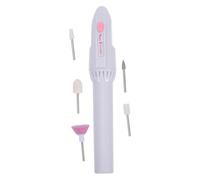 VILLFUL Portable Electric Nail Drill Pen Shaped Manicure Tool for Women Multi-function Nail Polishing Grinding Carving Machine with Low Noise and Comfortable Grip Mini Portable White