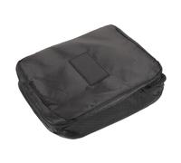 VILLFUL Portable Large Capacity Toiletry Bag Black Polyester Makeup Organizer Travel Storage Holder for Cosmetics and Toiletries Lightweight Convenient Holding Bag for Men and Women