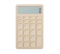 VILLFUL Portable Mini Calculator 12-Digit LCD Display Pocket Size Basic Function Electronic Calculator for Office, School, and Home Use White