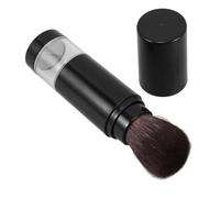 VILLFUL Portable Retractable Makeup Brush with Soft Goat Hair Bristles Multifunctional for Blush Loose Powder and Foundation Application Travel-friendly Compact Design Go Touchups