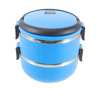 VILLFUL Portable Stainless Steel Pet Feeder Bowl Double Travel Container with Leak Seal Handle for Dogs and Cats for Outdoor Feeding