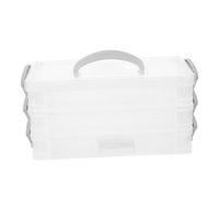 VILLFUL Pp Material Pencil Box Stackable Design for Boys and Girls Students Teachers Office Workers