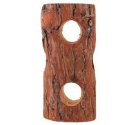 VILLFUL Premium Hamster Hideout Wooden Tube Chinchilla Squirrel Guinea Pig Natural Wood Playhouse