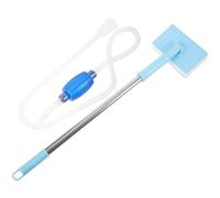 VILLFUL Professional Aquarium Fish Tank Water Changer Siphon Kit with Plastic Hand Pump and Blue Telescopic Brush for Fish Tank Cleaning and Water Replacement in Tropical and Freshwater