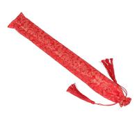 VILLFUL Protective Mahjong Rack Sleeve Thickened Drawstring Bag with Red Dragon Print American Foldable Board Game Pusher Storage Holder for Mahjong Supplies