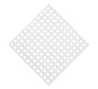VILLFUL Rabbit Cage Slat Mat Bunny Cage Liner Plastic round Hole Waterproof Anti-bite White 35x35cm Bunny Hutch Rabbit and Bird
