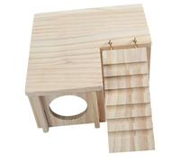 VILLFUL Rabbit Hutch Accessories Wooden Shelter Small House for Rabbits Guinea Pigs Hamsters