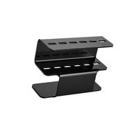 VILLFUL Rack Organizer Compact in Home Simple Shape Size Black with Acrylic Eyelashes Storage Holder and Tweezers Keeps Clean and Tidy Professional Use Space