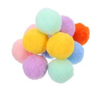 VILLFUL Rainbow Colorful Cat Toys Ball Set 12pcs Soft Plush Kitten Balls for Indoor Cats and Dogs Exercise Toys