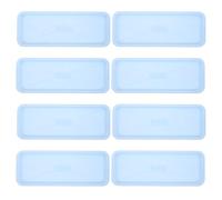 VILLFUL Rectangular Plastic Plant Tray Leakproof Protection and Effortless Cleaning 8pcs Blue 15.7x5.9 Inches for Flower Pots Suitable for Gardening and Planting Projects