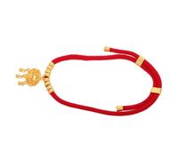 VILLFUL Red Rope Pet Collar with Bell Charm Unique Necklace for Small Dogs and Cats Eye Catching Design Durable Accessory for Holiday Celebrations