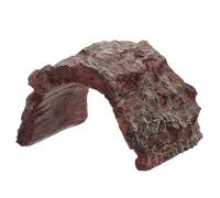 VILLFUL Reptile Hideout Cave for Tortoises and Frogs Creative Turtle Ramp Aquarium Rock Decor Durable Resin Basking Platform for Aquatic Pets Easy to Clean Habitat Accessory