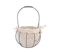 VILLFUL Retro Flower Basket Pastoral Flower Basket with Handle for Wedding Green Plant Container Handheld Floral Arrangement Country Rustic Style Decor
