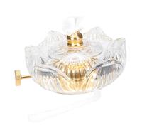 VILLFUL Retro Lotus Kerosene Lamp Burner Oil Lamp Parts Replacement for Classic Oil Lanterns Lightweight Portable Burner for Vintage Home Decor and Compact Emergency Lighting Accessory