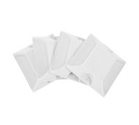 VILLFUL Road Reflectors 4Pcs ABS Raised Pavement Markers White Double-Sided Tape Emergency Visibility Automotive Accessory for Highway Safety