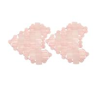 VILLFUL Rose Quartz Heart-shaped Stone Eye Mask for Facial Massage and Puffiness Reduction Cooling Spa Eye Patch for Dark Circles Relief Comfortable Sleeping Shade for Rest