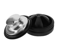 VILLFUL Rubber Garbage Disposal Plug Stopper with Stainless Steel Sink Cover Splash Guard for Kitchen Sink Easy Install Garbage Disposal Stopper for Home Use
