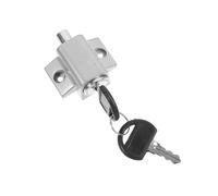 VILLFUL Safety Sliding Window Lock Aluminum Alloy Press-Button Sash Stopper Silver Anti-Theft Security Lock for Sliding Windows