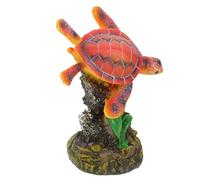 VILLFUL Sea Turtle Figurine for Aquarium Decor Realistic Animal Statue Easy to Install Fish Tank Ornament for Enhancing Aquatic Landscape