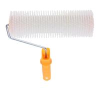 VILLFUL Self-Leveling Screed Spiked Roller Brush with Teeth Height for Cement Floor Bubble Removal and Smooth Finishing Plastic Handle with Hanging Multipurpose Painting Tool Random Color