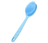 VILLFUL Silicone Back Brush with Long Handle for Shower Anti-Slip Body Scrubber for Deep Cleaning Neck Shoulders Reach Areas Bath Tool for Home Bathroom Use
