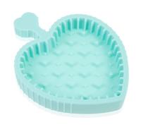 VILLFUL Silicone Makeup Brush Cleaning Pad with Convex Textures Mat for Gentle Deep Cleaning Reusable Professional Makeup Tool Light Green