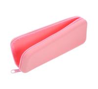VILLFUL Silicone Pencil Case for Girls Aesthetic Pen Bag School Supplies Portable Pink