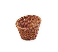 VILLFUL Simulated Rattan Braided Storage Basket Large Plastic Fruit and Vegetable Container for Home Kitchen Party Picnic and Wedding Use