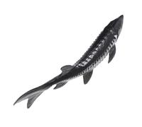 VILLFUL Simulation Chinese Sturgeon Model Figurine, Marine Animal Educational, Realistic Fish Ornament for Science Learning and Ocean Play
