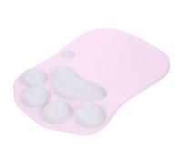 VILLFUL Slip Silicone Mouse Pad with Cat Paw Wrist Rest Ergonomic Non Slip Mouse Mat for Office Desk Comfortable Wrist Support to Reduce Fatigue Creative Pink Design