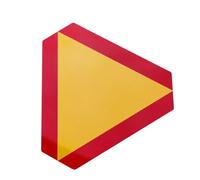 VILLFUL Slow Moving Vehicle Warning Board Reflective Triangle Sign Car Safety Reflector for Vehicles Under Mph Bright High Visibility Rear Reflector for Road Construction and Farm Use