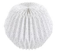 VILLFUL Small Blue Floral Folding Lampshade DIY Ceiling Light Shade E27 Socket, Geometric Origami Pumpkin Lantern Lamp Cover for Modern Home Decoration