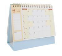 VILLFUL Small Desktop Calendar Standing Daily Planner Compact Habit Tracker Office Schedule Organizer Yearly Overview Tabletop Calendar Decoration