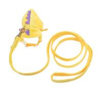VILLFUL Small Pet Leash and Harness Set for Guinea Pig Bunny and Hedgehog, Comfortable Yellow Vest Traction Rope for Outdoor Walking and Training Small Pets