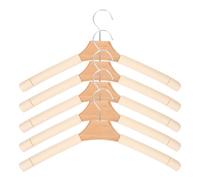 VILLFUL Solid Wood Padded Coat Hangers with Non-Slip Sponge for Shirts Jackets Wedding Dresses and Sweaters Space Saving Clothes Hanger for Home Wardrobe Organization