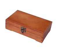 VILLFUL Solid Wood Stationery Box Oblong Pine Wood Storage Container for Desk Organizer Boxes Simple Pencil Storage