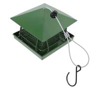 VILLFUL Space Saving Hanging Bird Feeder for Outdoor Gardens Balconies and Patios Lightweight Iron Mesh Design Easy to Clean Attracts Diverse Bird Species