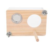 VILLFUL Spacious Wooden Bird Nesting Box for Parakeets Breeding Hut for Lovebirds Budgerigars Easy to Clean Seasonal Warmth for Autumn Winter Comfortable Hatching House