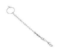 VILLFUL Stainless Steel Bird Foot Lock Chain with Ring Durable Anklet for Parrots Cockatiels and More Comfortable and Easy to Clean Foot Accessory