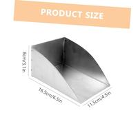 VILLFUL Stainless Steel Food Packing Shovel with Ergonomic Handle Handheld Kitchen Cleaning Shovel for Scooping Fried Chicken French Fries Popcorn Smooth-Edged Cooking Tool for Home and
