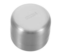 VILLFUL Stainless Steel Pill Organizer Compact Airtight Travel Container Sealed Metal Medicine Jar Small Pocket-Sized Keepsake Storage for Daily Use