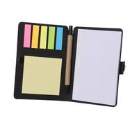 VILLFUL Sticky Notebook with Kraftpaper Cover Reusable Self-stick Memo Pads and Index Tabs for Home Office School Study and Revision Includes Transparent Sticky Bookmarks and Flags