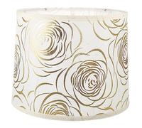 VILLFUL Sturdy Pattern Fabric Lampshade with Iron Frame Simple Indoor Drum Lamp Cover for Table Floor Wall Lamps Softens Light Versatile Decorative Lighting Accessory for Home