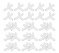 VILLFUL Tent Frame Corner Connectors 30pcs Plastic Tool-free 4-way Pole Fittings Suitable for Backpacking and Outdoor Party Tent Accessories