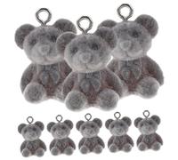 VILLFUL Tiny Bear Charms 10pcs Bear Pendant Diy Jewelry Charms for Earrings Necklaces Bracelets
