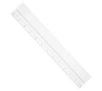 VILLFUL Transparent Magnifying Ruler Measuring Tool with Clear Straight Edge for Students and Professionals Multi Function Office and Teaching Aid with Built in Magnifying Bar for Precise