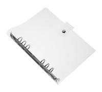 VILLFUL Transparent PVC Loose Leaf Binder Cover with Lightweight Notebook Shell with Ruler Slip Closure for Office School and Personal Planner Protection