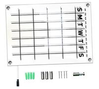 VILLFUL Transparent Wall Mounted Dry Erase Board with Pins and Marker Reusable Acrylic Weekly Planner and Message Display Sign for Office Essentials and Home Organization
